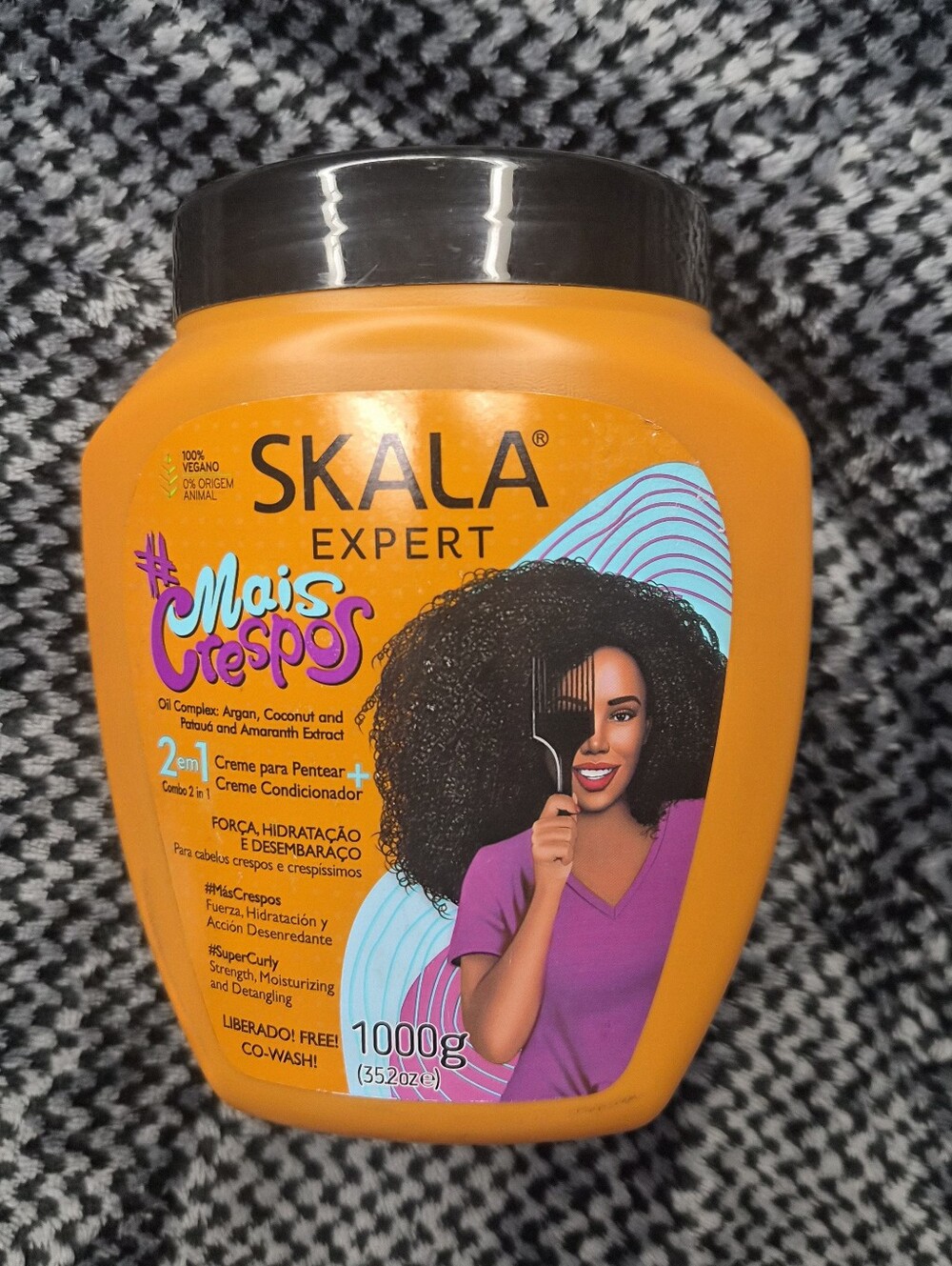 Skala Expert #Mais Crespos 2-in-1 Hair Treatment Conditioner 1000g Vegan NEW